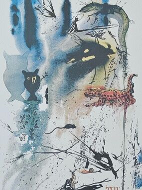 Salvador Dali canvas print Alice in Wonderland 30x40cms 11/13